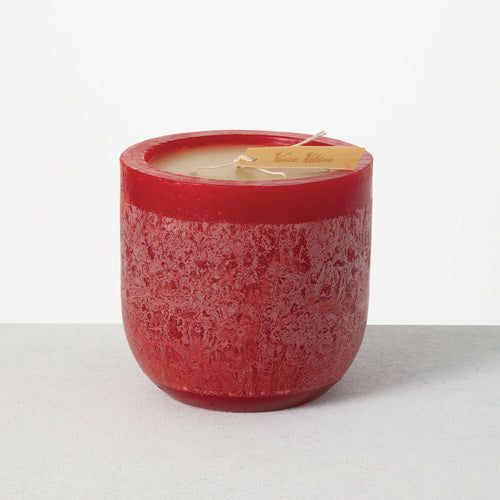 6" Cranberry Goblet Candle