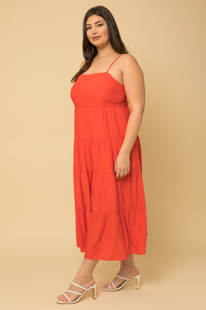 Orange Red Maxi Dress (Plus Only) – Rove Jewelry Accessories and Gifts