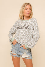 Animal Print Wild Pullover Sweatshirt