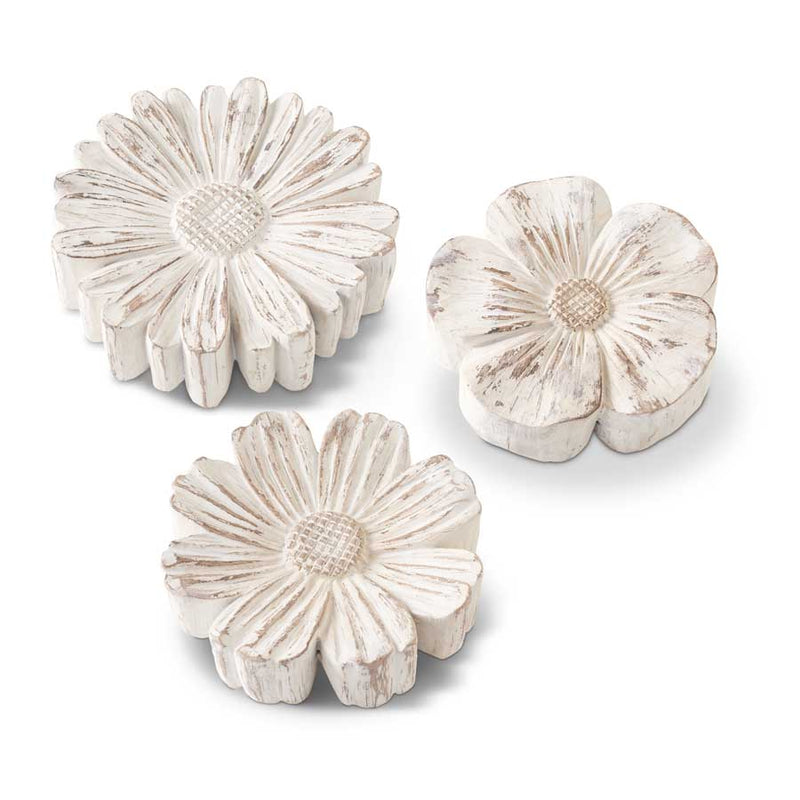 Whitewashed Tabletop Daisies (3 Sizes)