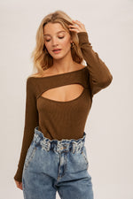 Chocolate Front Cut Out Cami