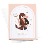 Happy Birthday Scorpio Zodiac Greeting Card