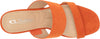 Fanciful Orange Wedge Sandal