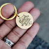Blessed Beyond Measure Religious Gold Key Fob