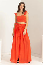 Karla Orange Skirt