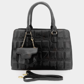 Quilted Handbag With Mini Bag