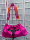 Nina Pink Nylon Slouch Bag
