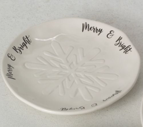 Snowflake Plate - Two Sayings (2 Styles)