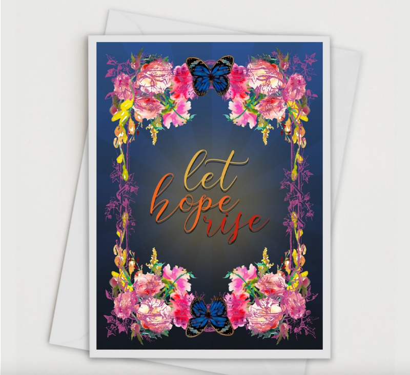 Let Hope Rise Greeting Card