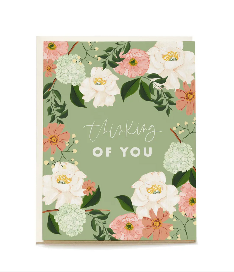 Thinking of You Floral Greeting Card