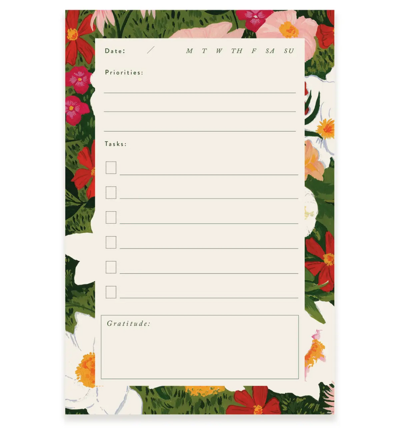 Floral Weekly + To Do Notepad