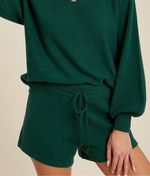 Hunter Green Sweater Shorts