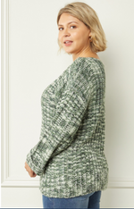 Heathered Roundneck Sweater (S-2XL)