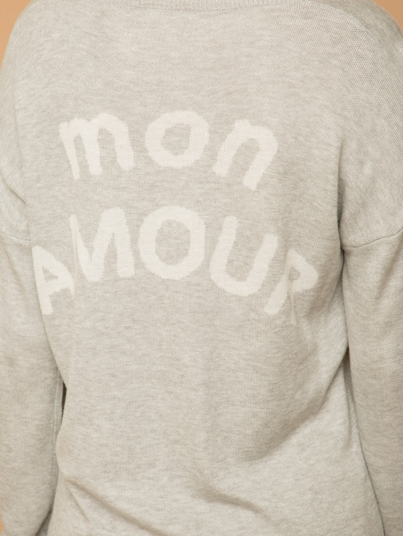 Mon Amour Grey Sweater