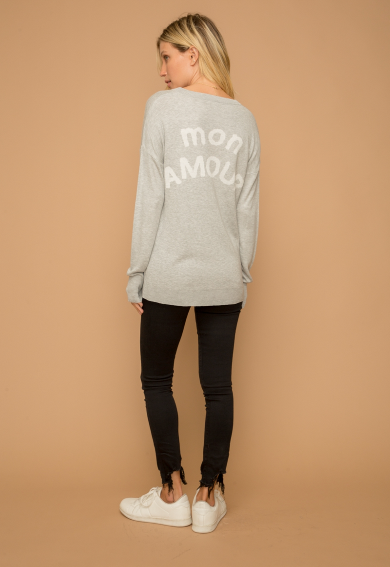 Mon Amour Grey Sweater