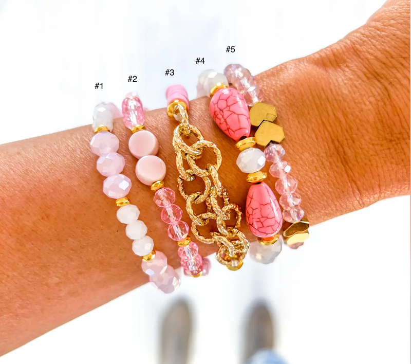 Pink Paradise Valentine Bracelets (sold individually)