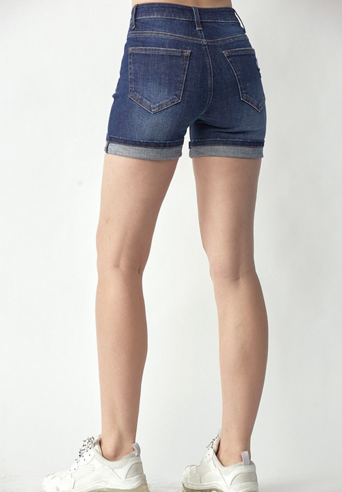 Mid Rise Jean Shorts