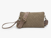 Izzy Quilted Olive Crossbody Bag