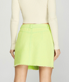 Lime Green Denim Mini Skirt