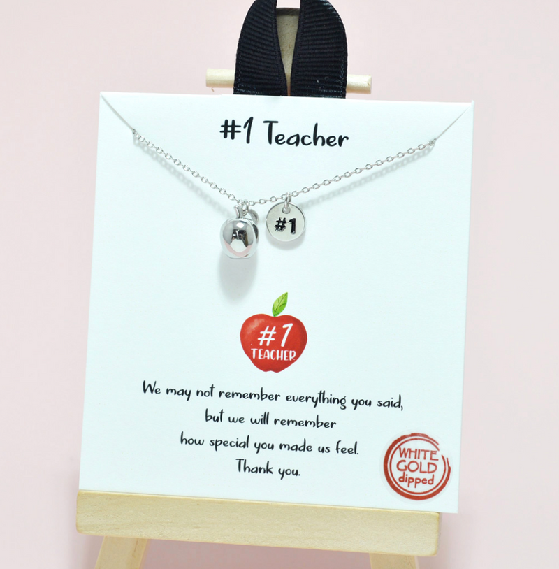 18k Gold Dipped #1 Teacher Necklaces