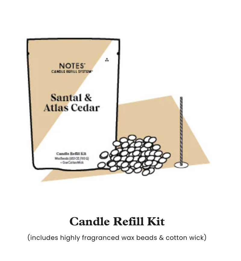 Notes Starter Candle Glass