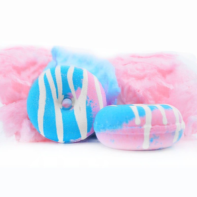 Cotton Candy Donut Shaped Bath Bomb
