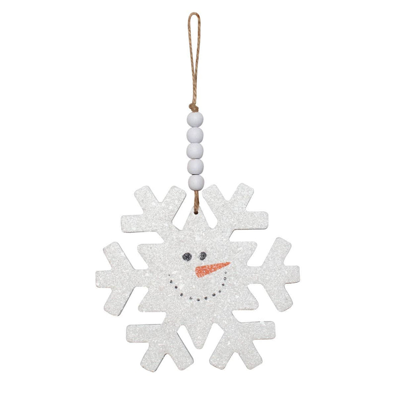 Snowman Snowflake Ornament