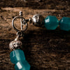 8mm Aqua Jade Natural Gemstone Bracelet (2 Styles)