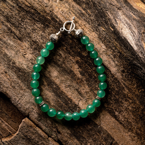 Green Jade Natural Gemstone Bracelet
