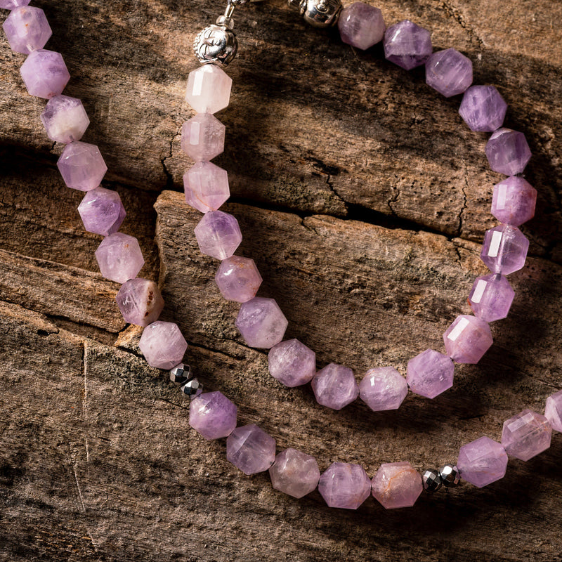 Lavender Jade Energy Prism Necklace or Bracelet