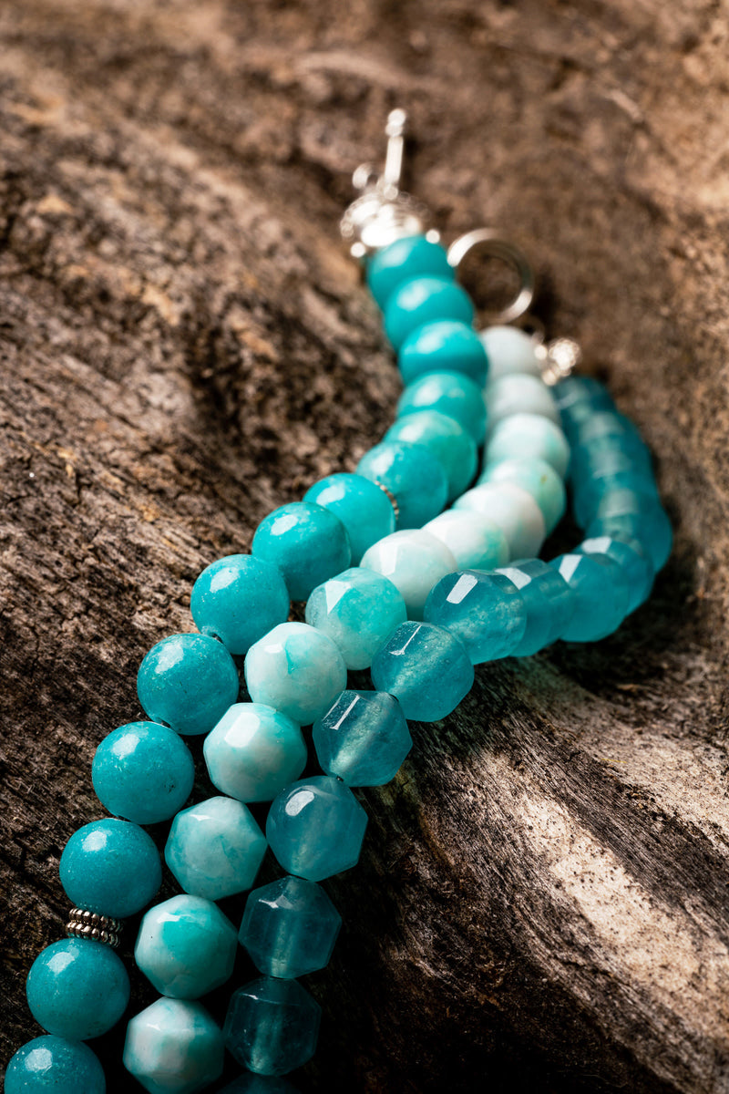 Amazonite Jade Natural Gemstone Bracelet