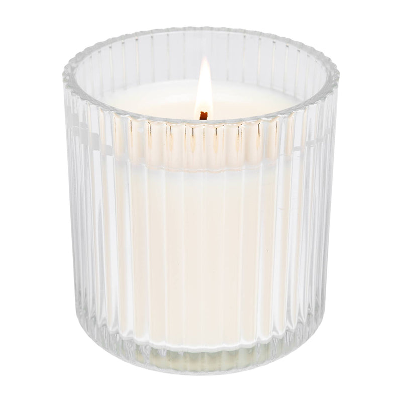 Cashmere and Vanilla Candle Ribbed Jar
