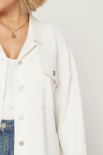 White Button Up Shacket