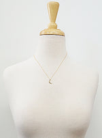 18k Gold Dipped Moon Delicate Necklace